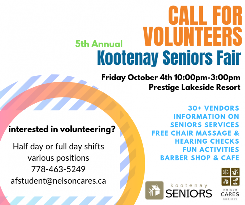CALL FOR VOLUNTEERS Nelson Cares Society